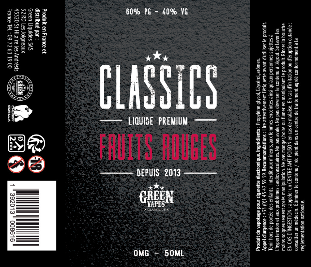 Fruits rouges 50ml - Green Vapes Etiquette-Fruits-Rouges-Classics-Green-Vapes.png