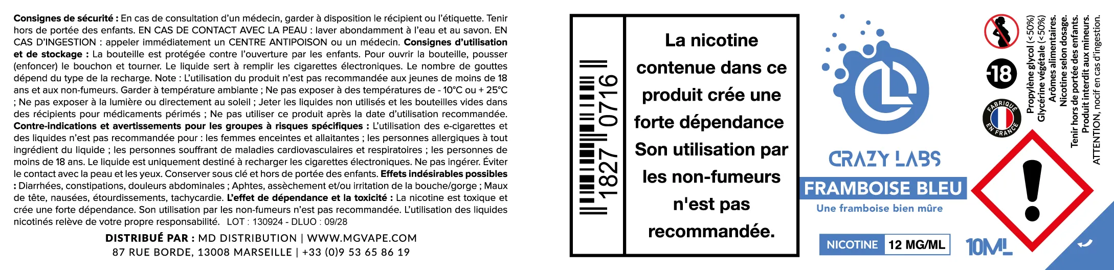 Framboise Bleue - Crazy Labs FramboiseBleu_12MG_10ML.webp
